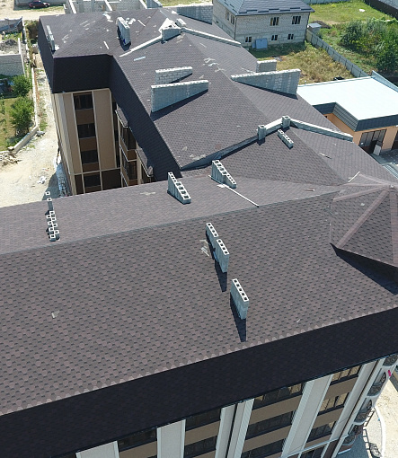 Гибкая черепица, серия EUROPA, коллекция КАРАТ, цвет Коричневый - 7