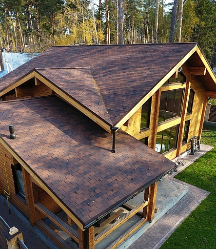 Гибкая черепица, серия PREMIUM, коллекция ЦЮРИХ, цвет Кофе - 2