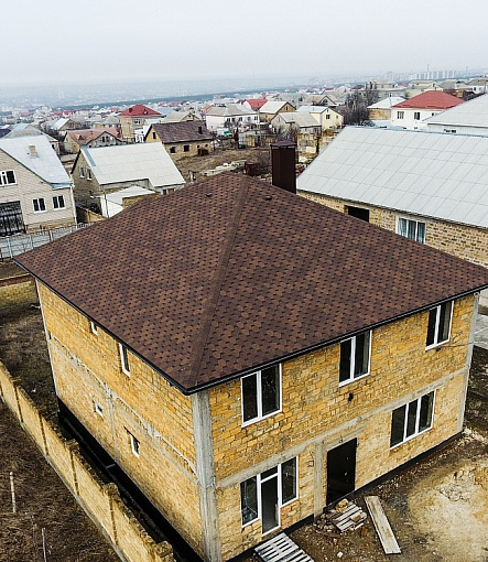 Гибкая черепица, серия PREMIUM, коллекция ШЕФФИЛД, цвет Миндаль - 4