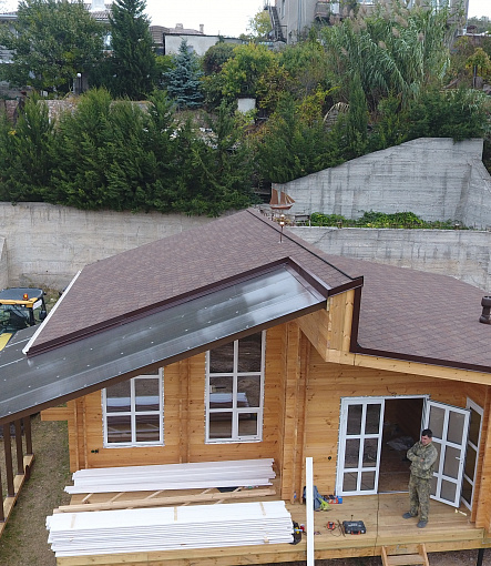 Гибкая черепица, серия PREMIUM, коллекция ЦЮРИХ, цвет Арахис - 3