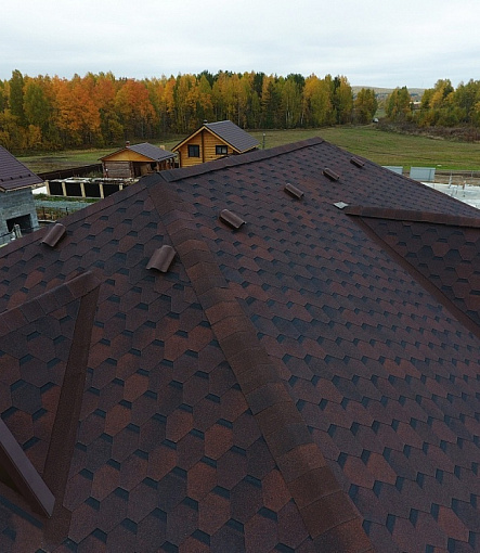 Гибкая черепица, серия PREMIUM, коллекция ШЕФФИЛД, цвет Бисквит - 2