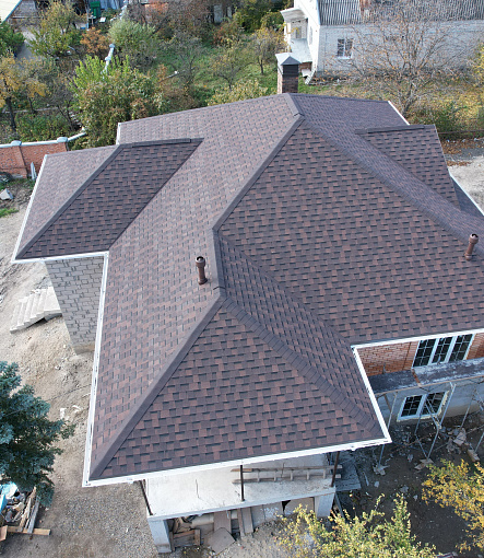 Ламинированная черепица, серия DRAGON PREMIUM, цвет Зрелый каштан - 1