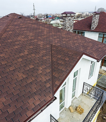 Гибкая черепица, серия STANDARD, коллекция КРОНА, цвет Коричневый - 5