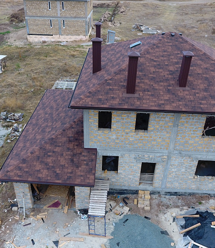 Гибкая черепица, серия PREMIUM, коллекция САППОРО, цвет Кофе - 4