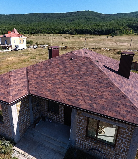 Гибкая черепица, серия PREMIUM, коллекция ЦЮРИХ, цвет Кофе - 6