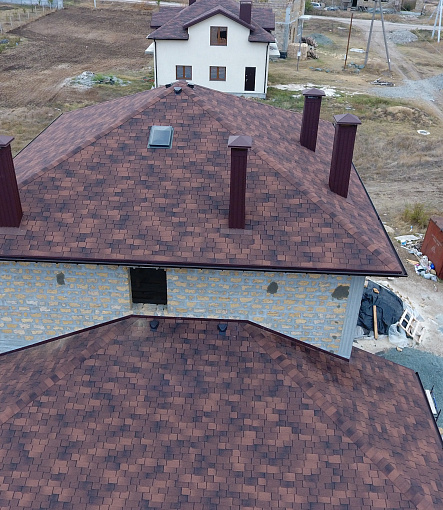 Гибкая черепица, серия PREMIUM, коллекция САППОРО, цвет Кофе - 11