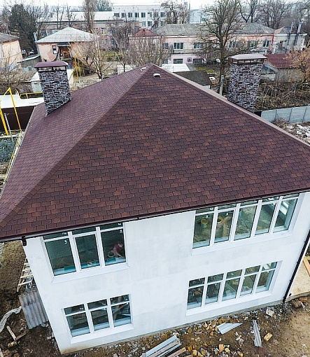 Гибкая черепица, серия STANDARD, коллекция КРОНА, цвет Коричневый - 1