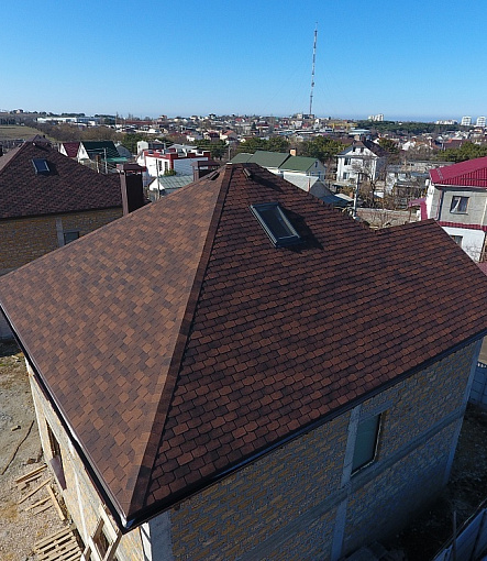 Гибкая черепица, серия PREMIUM, коллекция ЦЮРИХ, цвет Кофе - 3