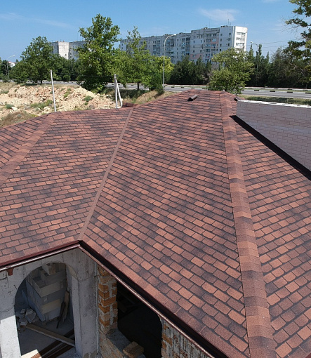 Битумная черепица, Серия Premium, Коллекция Женева, Цвет Кофе - 6