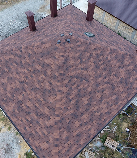 Гибкая черепица, серия PREMIUM, коллекция САППОРО, цвет Кофе - 2