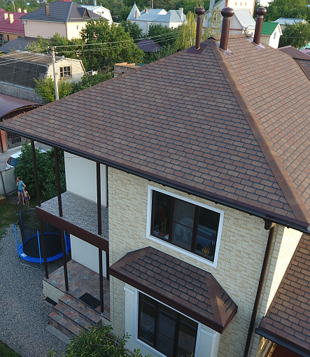 Гибкая черепица, серия PREMIUM, коллекция ЖЕНЕВА, цвет Арахис - 2