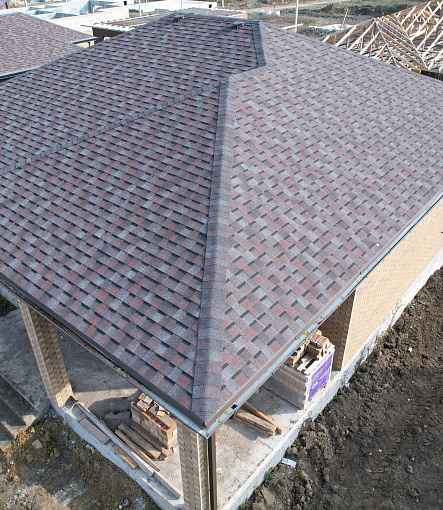 Ламинированная черепица, серия DRAGON PREMIUM, цвет Слива - 2