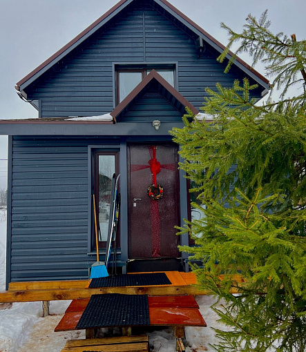 Сайдинг Docke Premium, Коллекция Ко­ра­бель­ный брус D4.5D Графит - 1