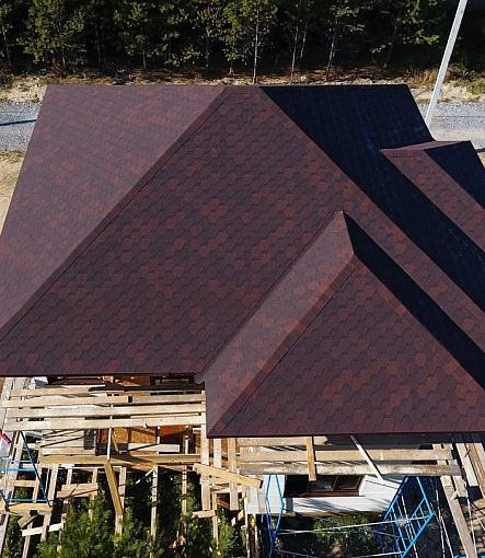 Гибкая черепица, серия PREMIUM, коллекция ШЕФФИЛД, цвет Бисквит - 2