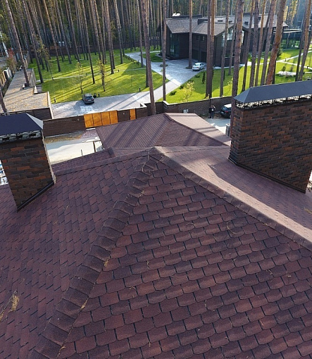 Гибкая черепица, серия PREMIUM, коллекция ЦЮРИХ, цвет Чили - 5