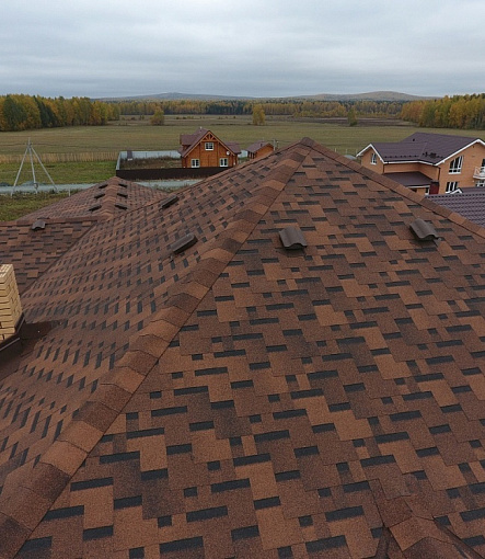 Гибкая черепица, серия PREMIUM, коллекция ГЕНУЯ, цвет Кофе - 3