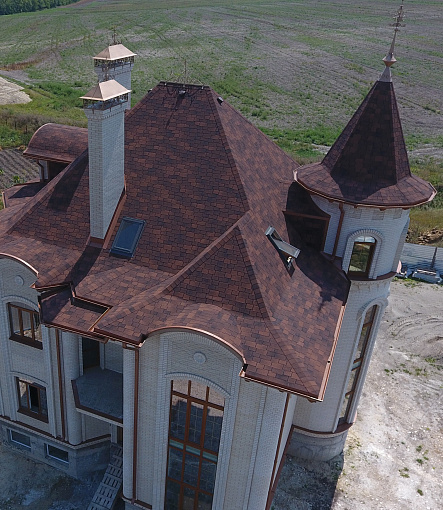 Гибкая черепица, серия PREMIUM, коллекция САППОРО, цвет Кофе - 4