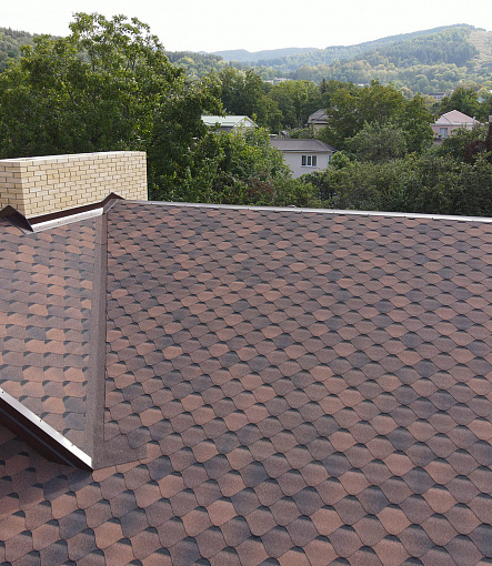 Гибкая черепица, серия PREMIUM, коллекция НИЦЦА, цвет Кофе - 2