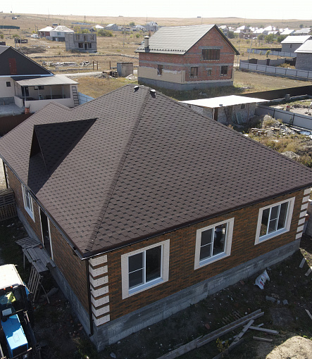 Гибкая черепица, серия PREMIUM, коллекция КЁЛЬН, цвет Корица - 2