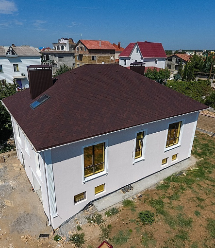 Гибкая черепица, серия PREMIUM, коллекция ШЕФФИЛД, цвет Бисквит - 3