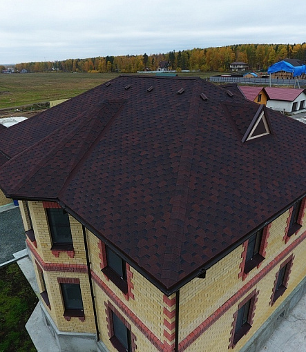 Гибкая черепица, серия PREMIUM, коллекция ШЕФФИЛД, цвет Бисквит - 1